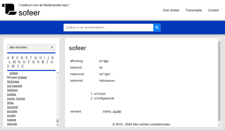 Persbericht - Koosjer & Sjoa: Online Woordenboek Van Hebreeuwse En ...